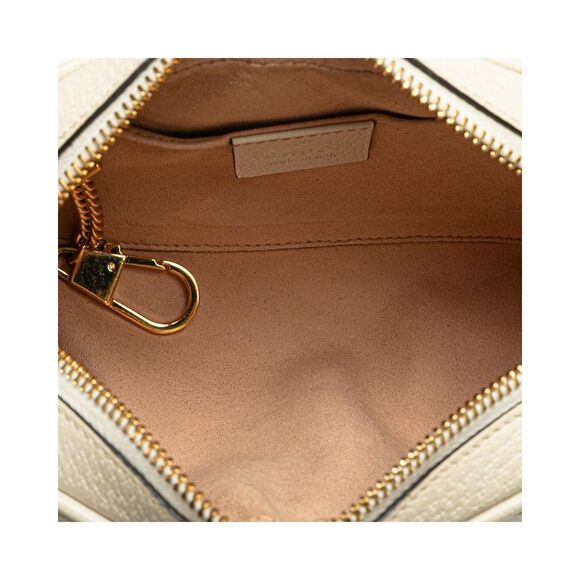 Pre Loved gucci Mini Leather Ophidia Crossbody Women White Crossbody Bags - Picture 4 of 8